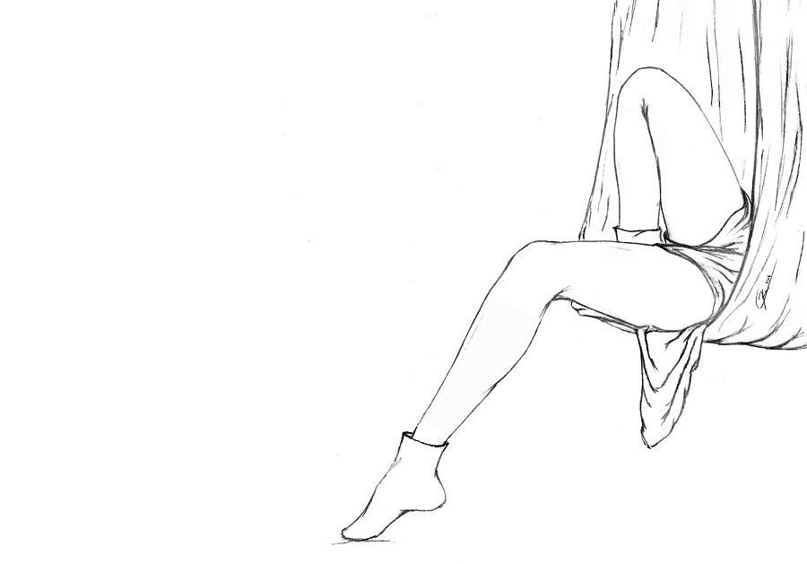 900x629 Study - Hammock Drawing