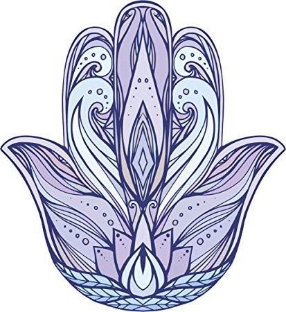 413x450 pretty delicate watercolor hamsa hand cartoon drawing - Hamsa Drawing