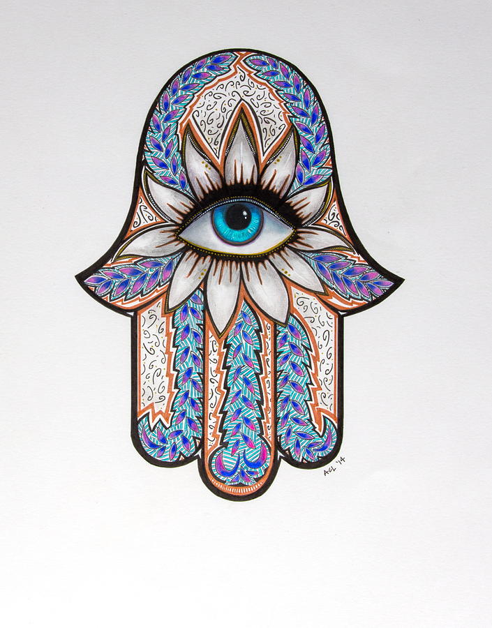 705x900 hamsa drawing - Hamsa Drawing