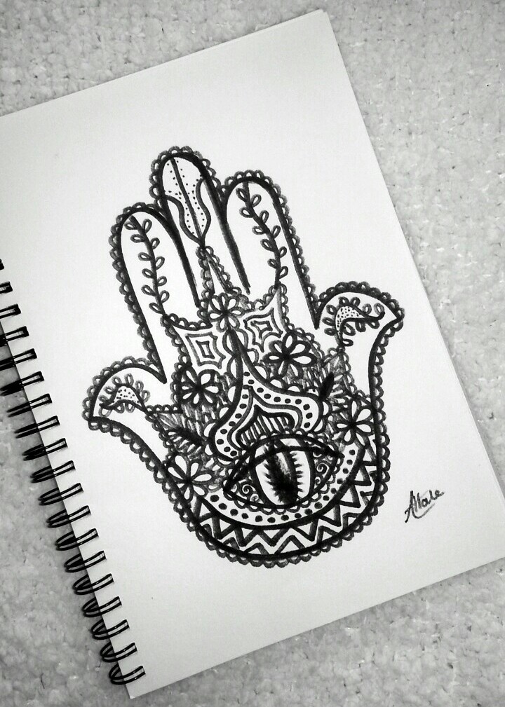 720x1009 hamsa drawing - Hamsa Drawing