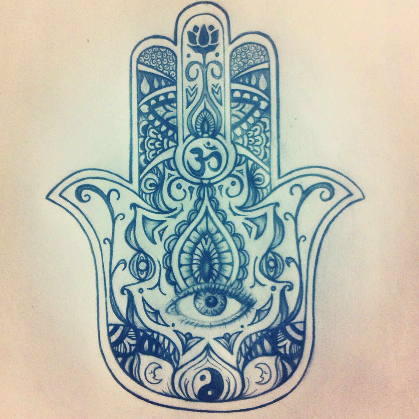 1440x1440 my original hamsa drawing for a tattoo my artwork hasma - Hamsa Drawing