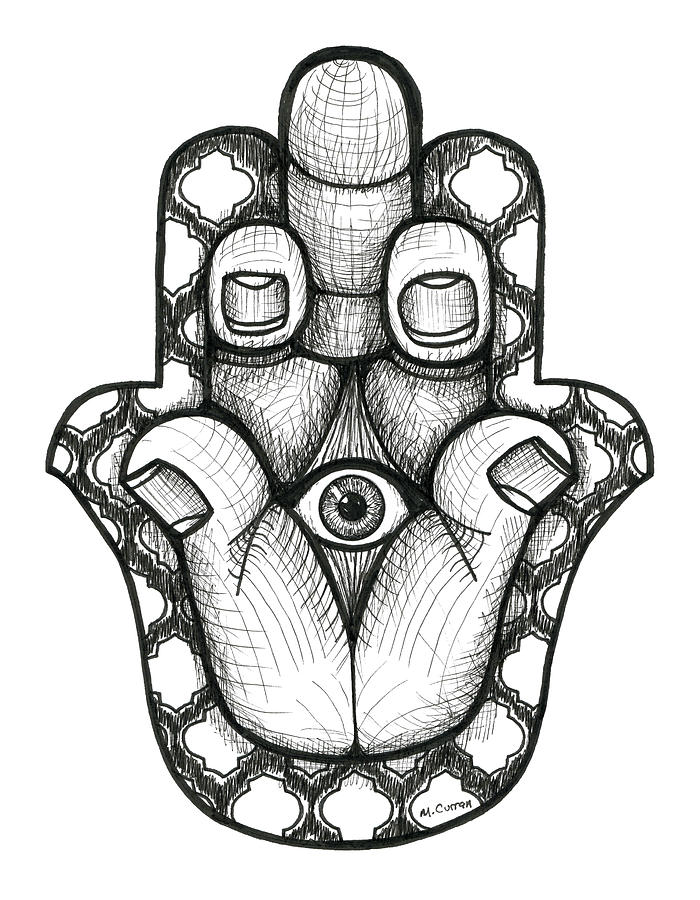 700x900 stink eye hamsa drawing - Hamsa Drawing