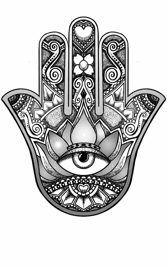 707x1131 hamsa hand design - Hamsa Hand Drawing