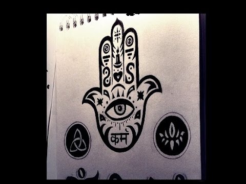 480x360 drawing the hamsa symbol - Hamsa Hand Drawing