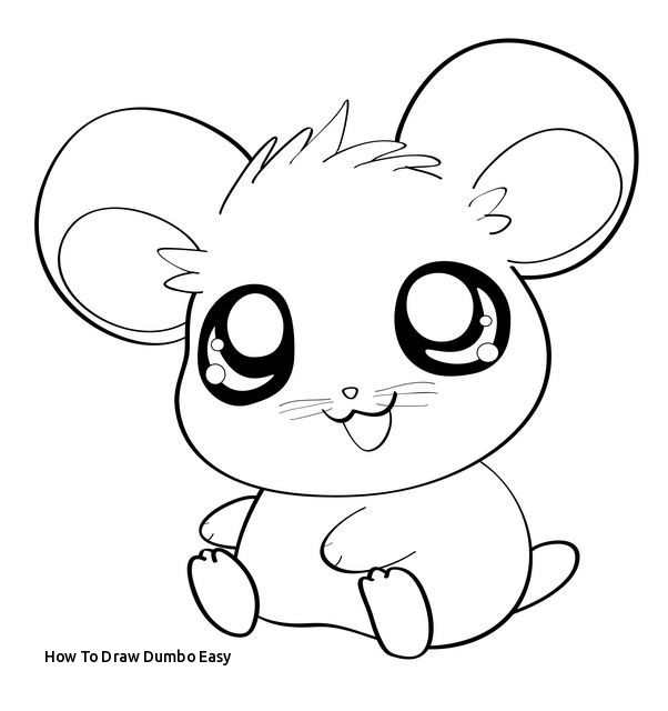 602x640 how to draw dumbo easy draw an anime hamster - Hamster Cartoon Drawing