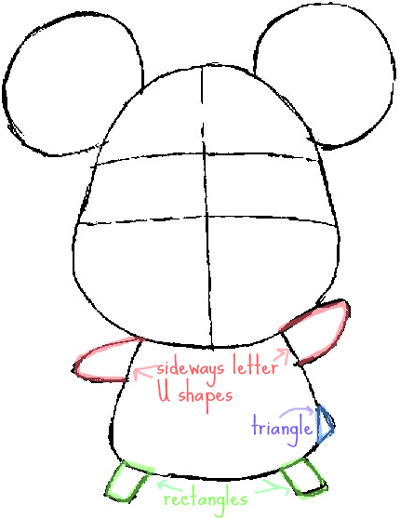 400x518 How To Draw Hamtaro The Cartoon Pet Hamster With Simple Drawing - Hamster Cartoon Drawing