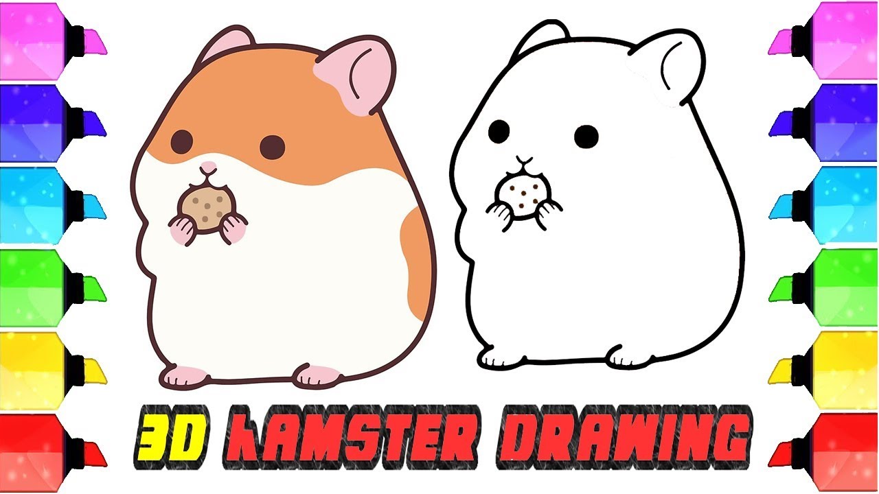 1280x720 Hamster Drawing - Hamster Drawing