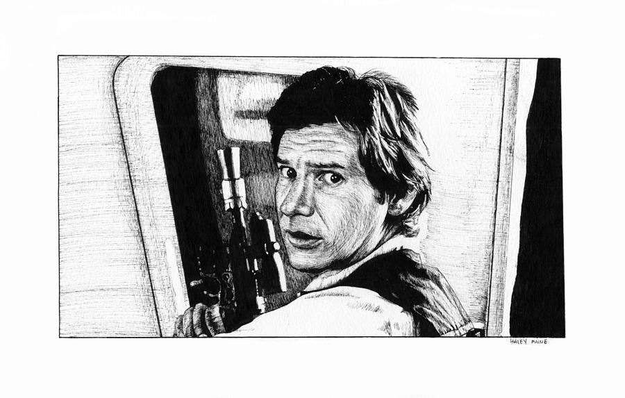 900x573 han solo drawing - Han Solo Drawing