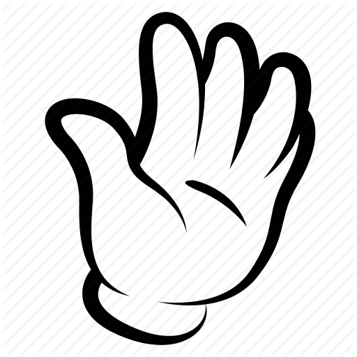 512x512 Cartoon, Comics, Drawing, Gesture, Hand, Sign, Stop Icon - Hand Cartoon Drawing