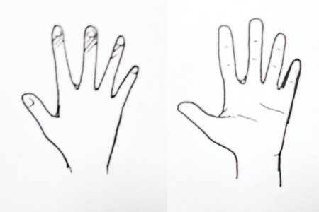 450x300 Cartoon Party Drawing Hand - Hand Cartoon Drawing