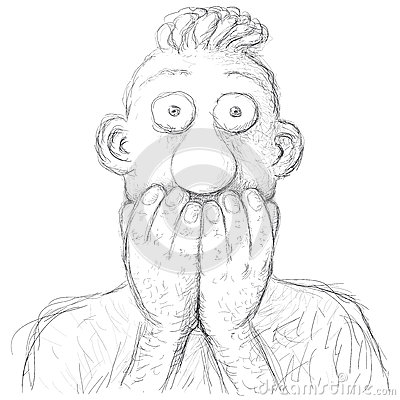 400x400 Hand To Mouth Clipart Collection - Hand Covering Mouth Drawing