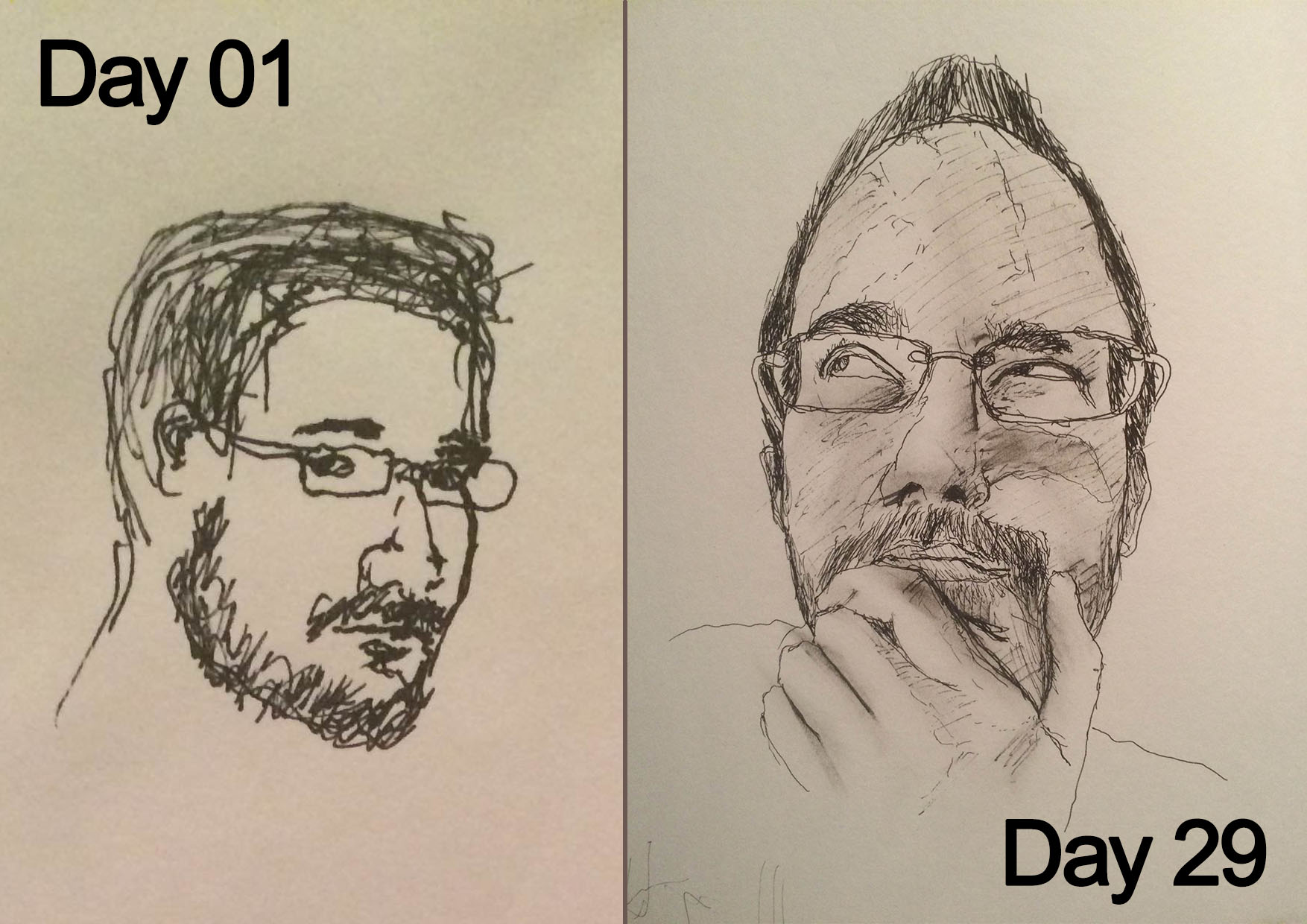 1754x1240 Drawing With Your Weak Hand For A Month A Practical Creativity - Hand Drawing