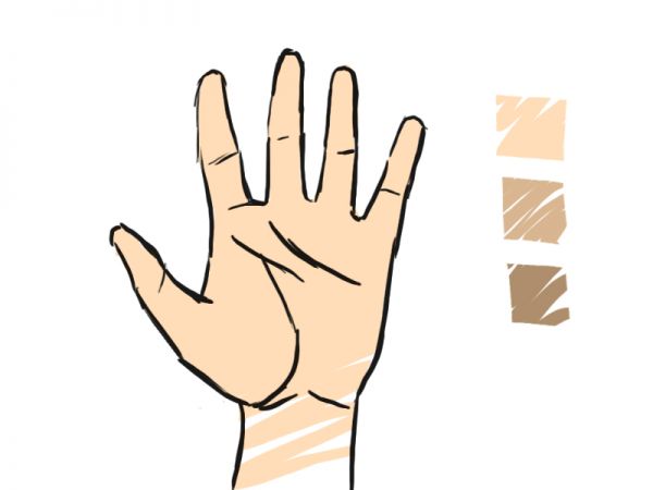 600x450 How To Draw A Proportioned Hand Structure - Hand Drawing A Picture