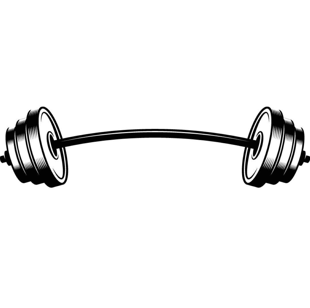 1087x1080 Free Barbell Clipart Hand Drawing Royalty - Hand Drawing Clipart