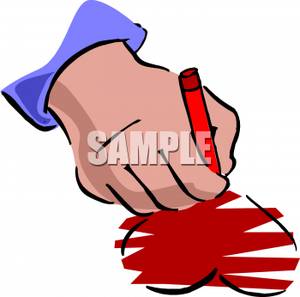 300x297 Hand Drawing A Heart - Hand Drawing Clipart