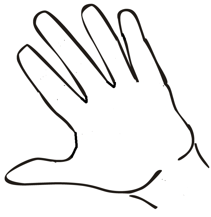 717x739 Open Hands Drawing Open Hand - Hand Drawing Clipart