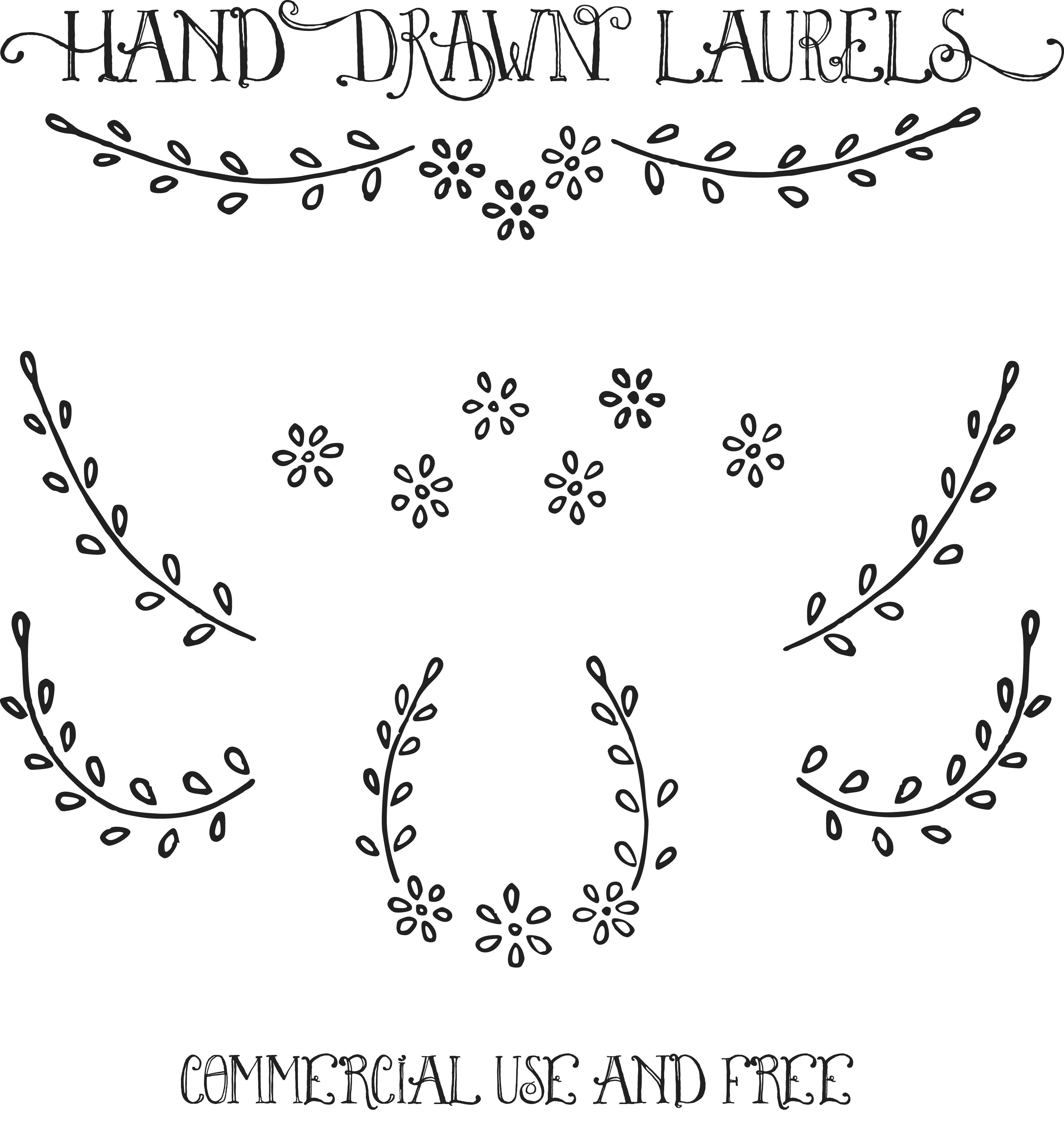 3510x3732 Royalty Free Images Hand Drawn Laurels Clip Art Vectors Oh - Hand Drawing Clipart