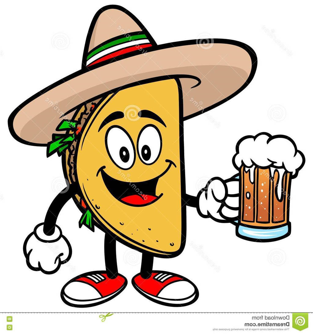 1024x1094 Simple Taco Clipart Beer Vector Hand Drawing - Hand Drawing Clipart