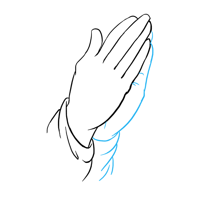 680x678 How To Draw Praying Hands - Hand Drawing Easy