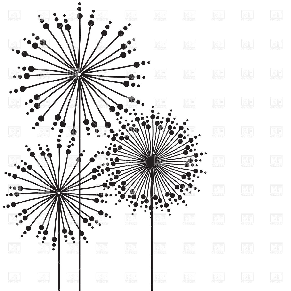 1200x1200 Hand Drawn Abstract Flowers Vector Image Of Plants And Animals - Hand Drawing Flowers