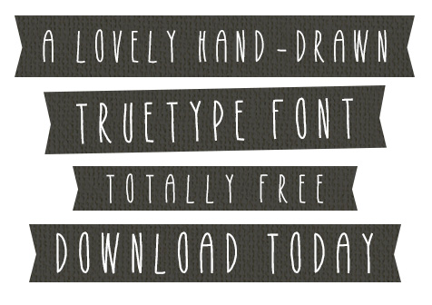 476x336 Free Hand Drawn Font Heidi - Hand Drawing Font