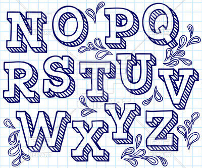 400x333 Hand Drawn Font - Hand Drawing Font