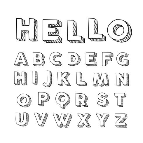 490x490 Fonts Hand Drawn - Hand Drawing Font