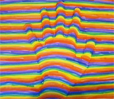 400x347 Optical Illusion Hand Drawing Grade Arts And Craft Ideas - Hand Drawing Illusion