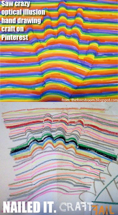 400x730 Optical Illusion Hand Drawing - Hand Drawing Illusion
