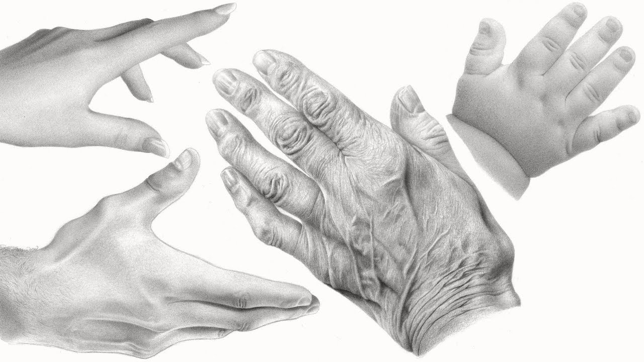 1280x720 How To Draw Hands + Shading - Hand Drawing Pic