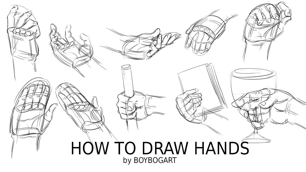 1280x720 Drawing Expressive Hands - Hand Drawing Pic