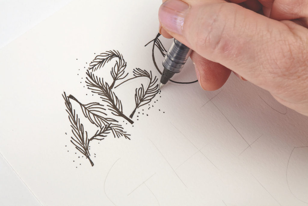 1024x683 super easy hand lettering techniques with an artful spin - Hand Drawing Pictures