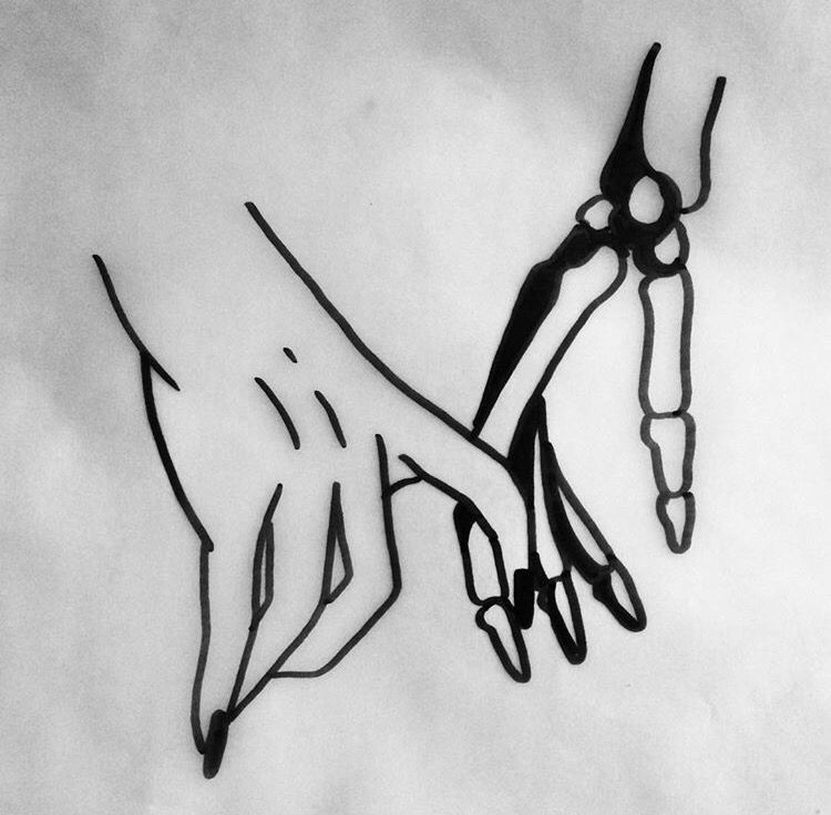 750x736 Johnny Gloom Tattoo, Hand, Skeleton, Bampw, Line Drawing - Hand Drawing Tattoos