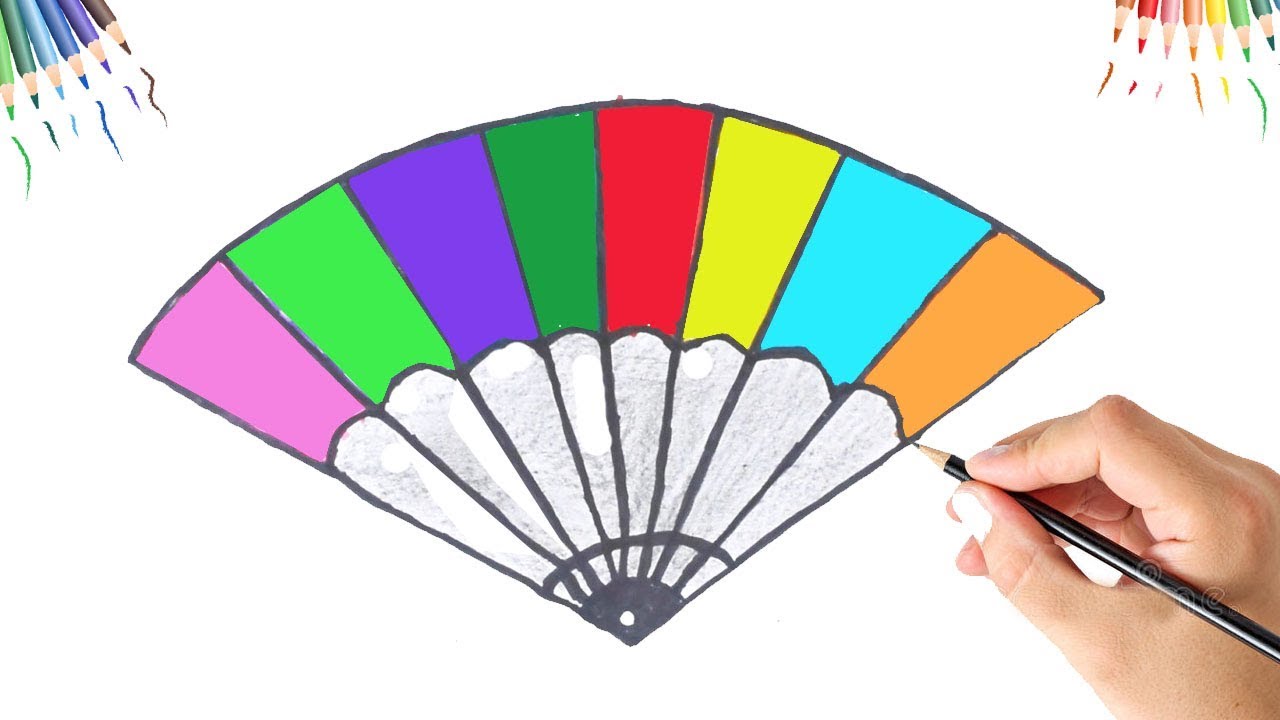 Hand Fan Drawing at Explore collection of Hand Fan