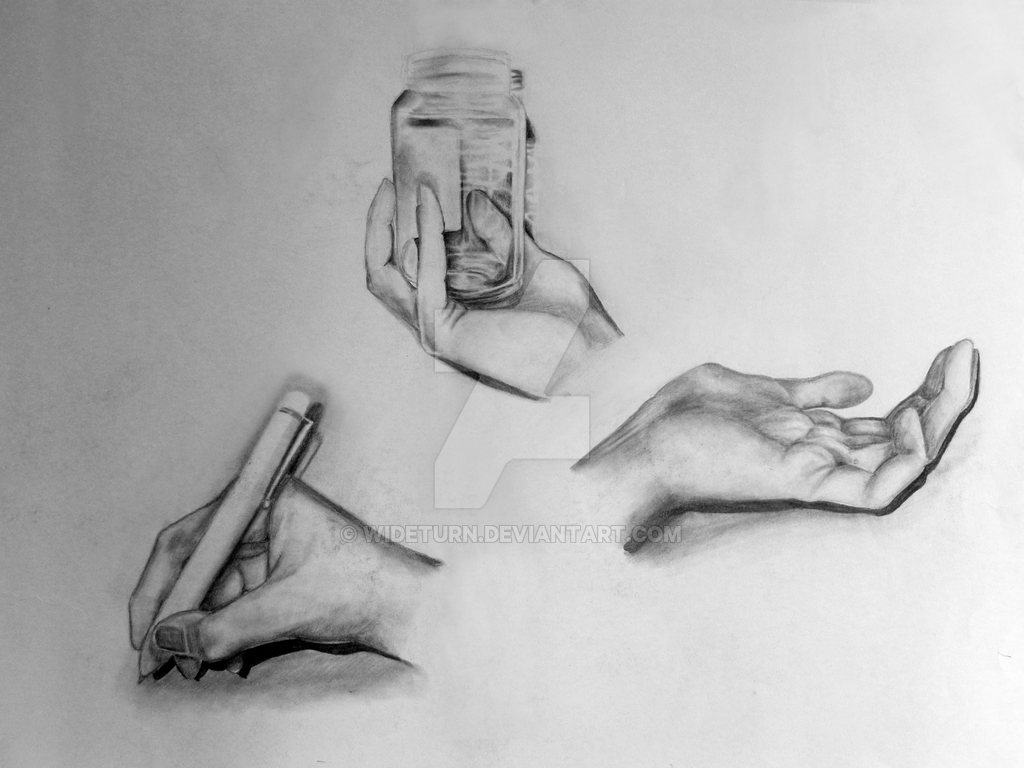 1024x768 Figure Drawing Hand Study Pencil - Hand Figure Drawing