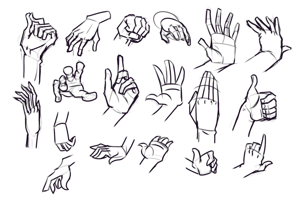 20. Drawing Drill - Hand. 