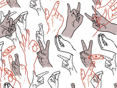 400x300 Qampa Hand Gestures - Hand Gestures Drawing