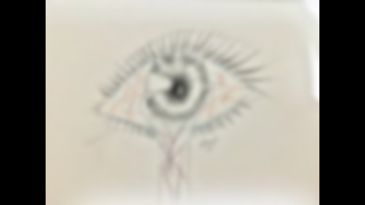 1280x720 Hand Grabbing Eye Original Drawing - Hand Grabbing Drawing