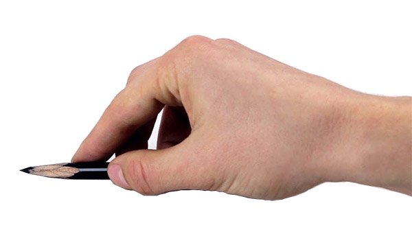 600x360 how to hold your pencil when you draw - Hand Grip Drawing
