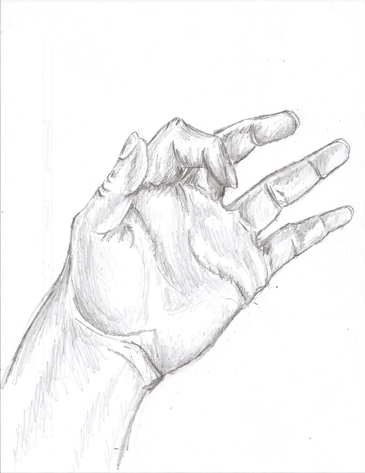 1235x1600 Aed Hand Studies - Hand Held Mirror Drawing