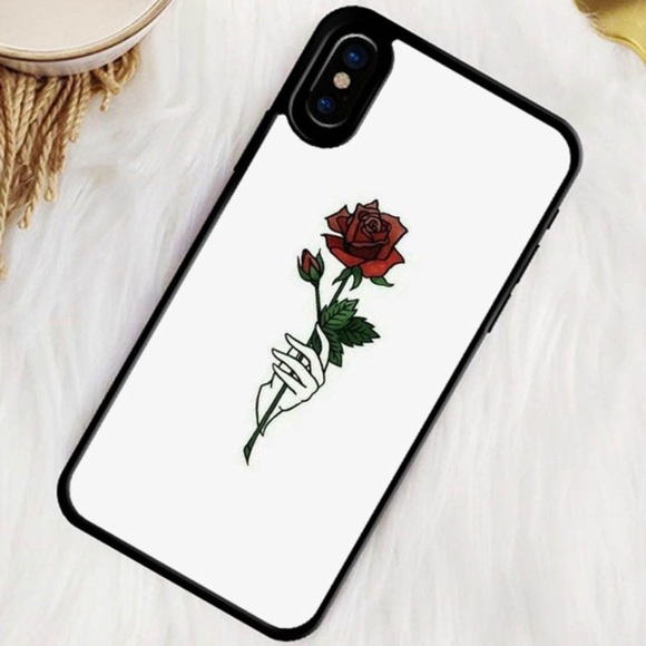 580x580 Accessories Hand Holding Rose Iphone Case Poshmark - Hand Holding A Rose Drawing