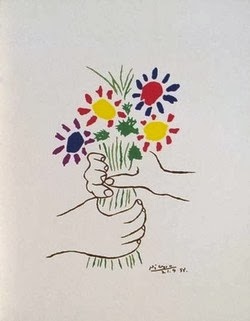 250x321 Glitter Is Good! Picasso Hands And Flowers - Hand Holding Flower Drawing