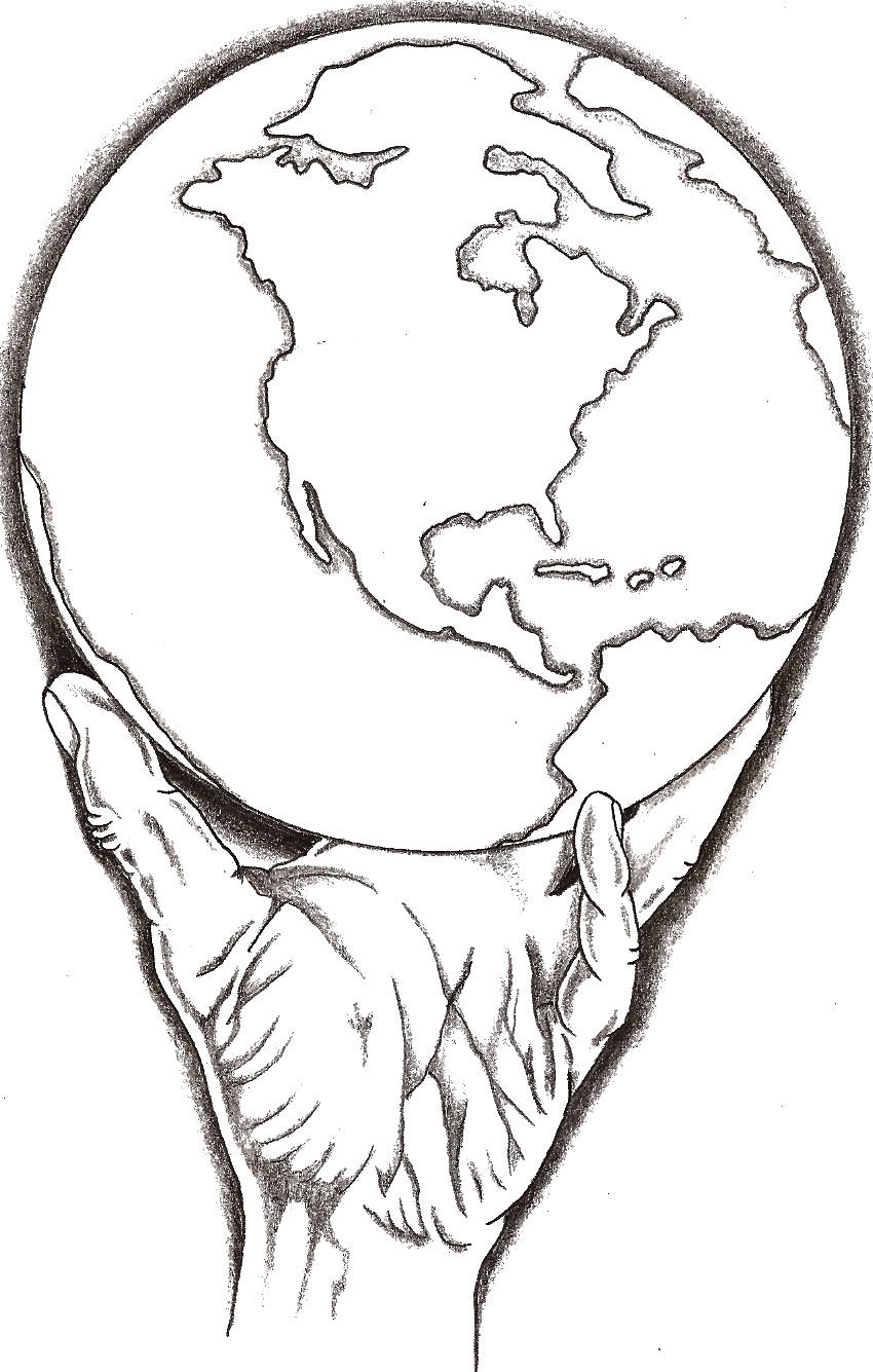 Hand Holding Globe Drawing At PaintingValley Com Explore Collection Of Hand Holding Globe Drawing