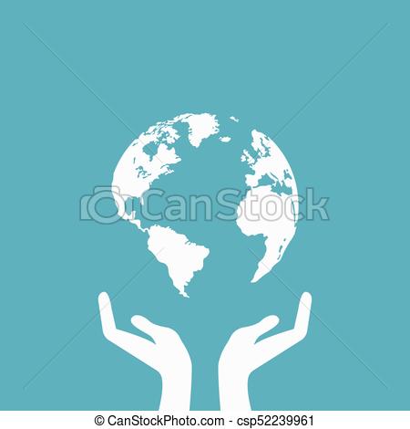 450x470 Hands Holding Globe Earth Web Icon Save Earth Concept Hands - Hand Holding Globe Drawing