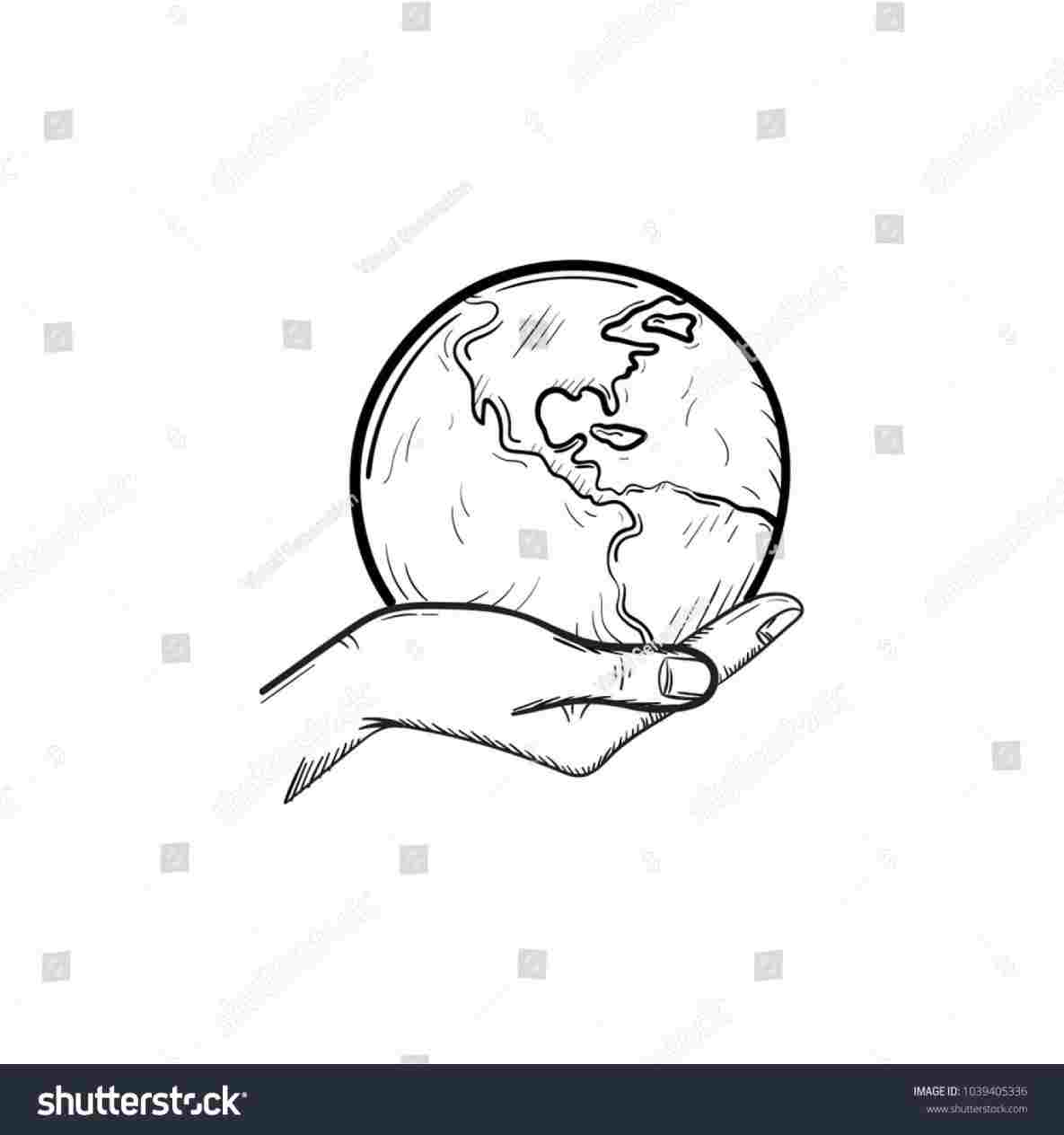 1185x1264 Rhgetdrawingscom Hand Holding Globe Drawn Outline Stock Vector - Hand Holding Globe Drawing