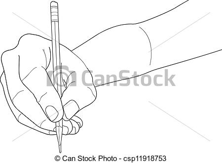450x330 Hand Holding Pencil Hands With Pen Over Paper Isolated On White - Hand Holding Pencil Drawing