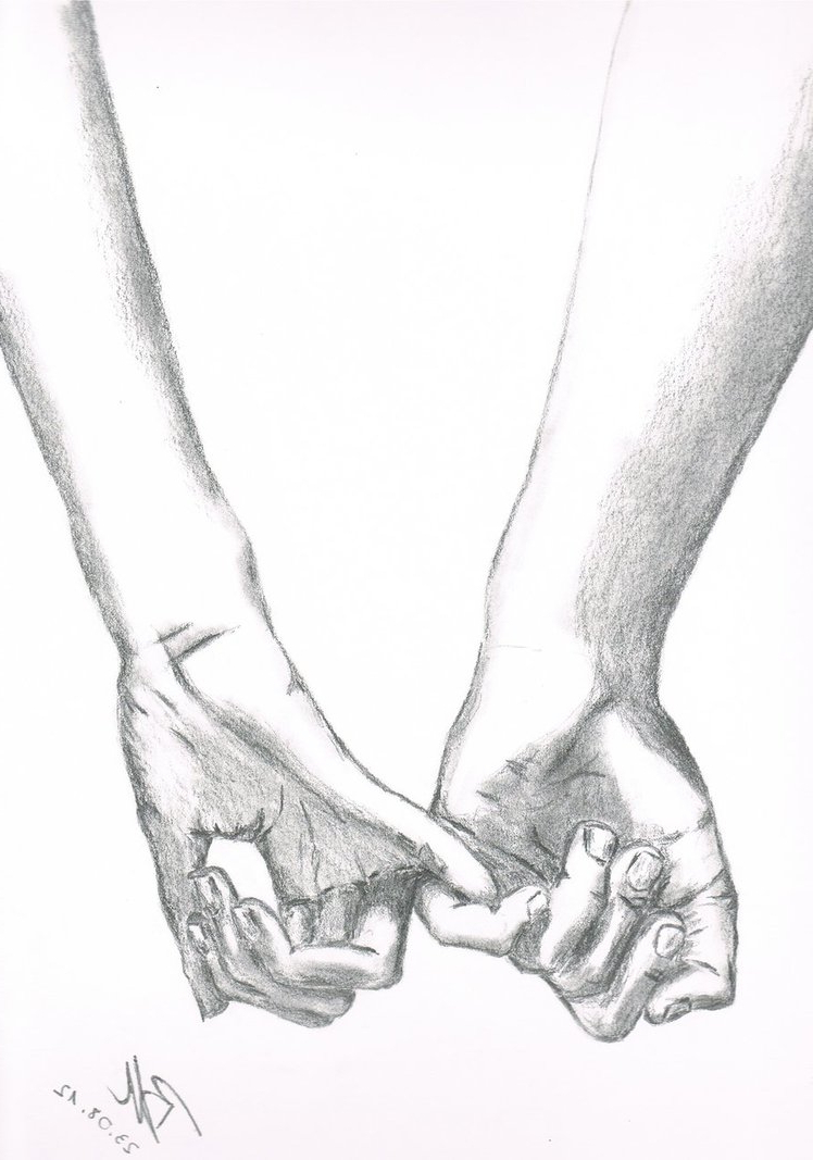 Hand Holding Pencil Drawing at PaintingValley.com | Explore collection ...