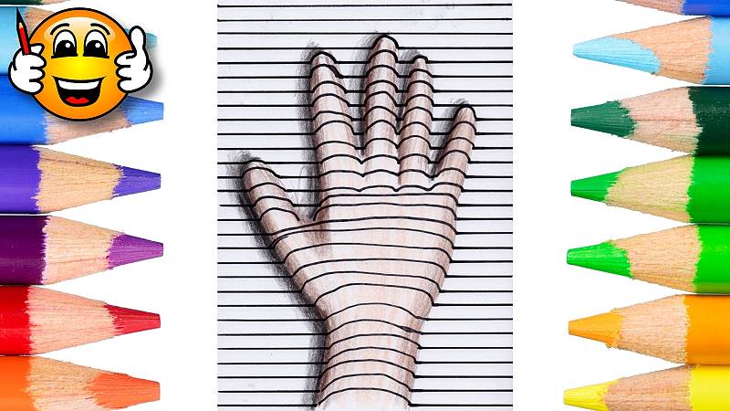 800x450 Photos How To Draw Hand - Hand Illusion Drawing