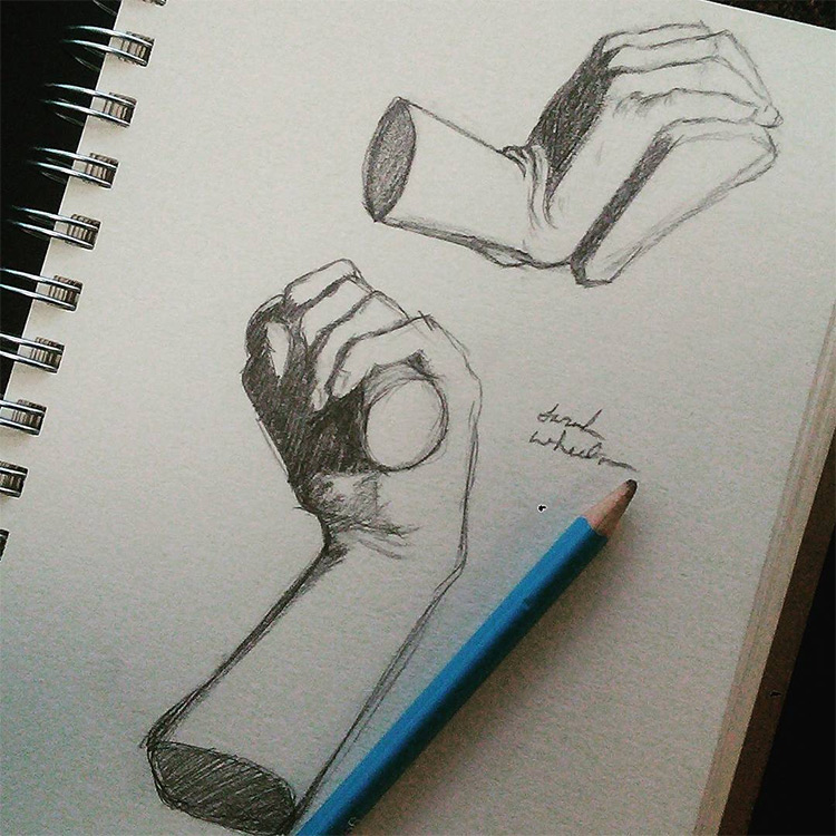 Hand In Hand Drawing