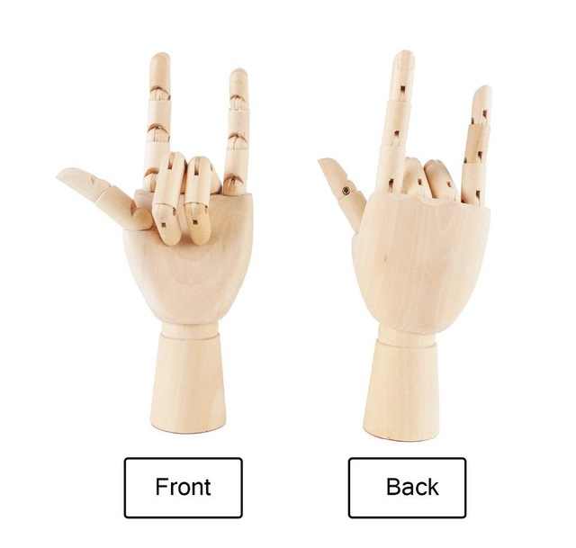640x609 Detail Feedback Questions About Pair Hand Wooden Sectioned - Hand Model For Drawing